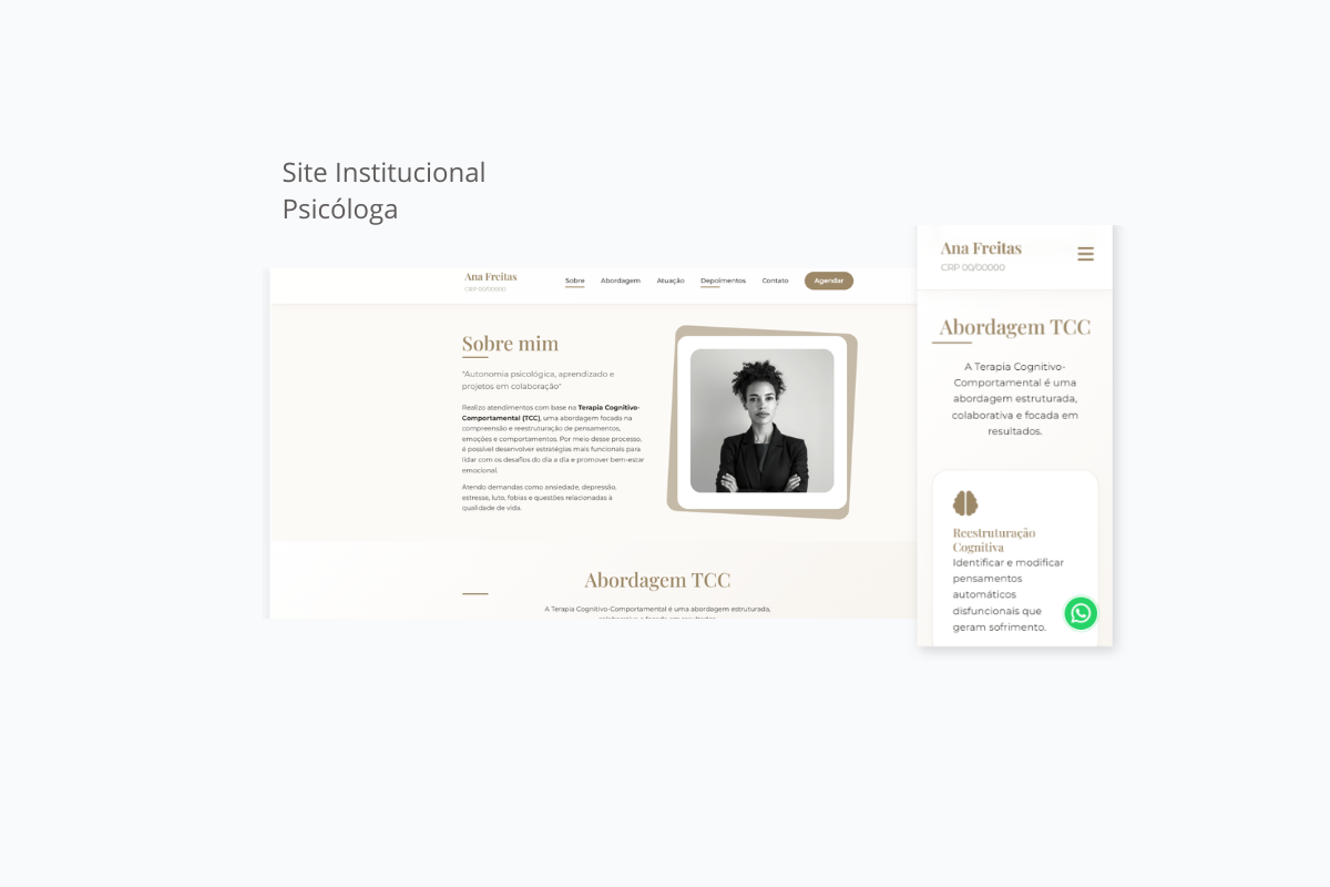 Projeto Psicologa Ana Freitas - Versão Premium